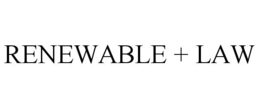 RENEWABLE + LAW trademark