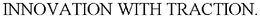 INNOVATION WITH TRACTION. trademark