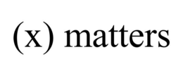 (X) MATTERS trademark