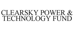 CLEARSKY POWER & TECHNOLOGY FUND trademark