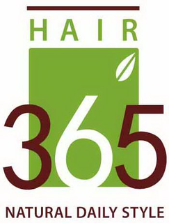 HAIR 365 NATURAL DAILY STYLE trademark