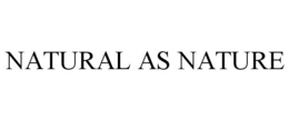 NATURAL AS NATURE trademark