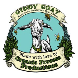 GIDDY GOAT HANDMADE HOMEGROWN GOAT CHEESE MADE WITH LOVE BY ORGANIC PROCESS PRODUCTIONS trademark