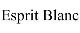 ESPRIT BLANC trademark