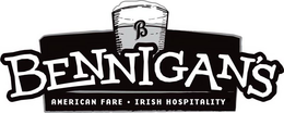 B BENNIGAN'S AMERICAN FARE IRISH HOSPITALITY trademark