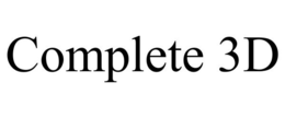 COMPLETE 3D trademark