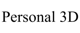 PERSONAL 3D trademark