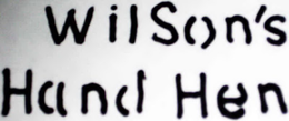 WILSON'S HAND HEN trademark