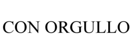 CON ORGULLO trademark