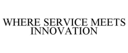 WHERE SERVICE MEETS INNOVATION trademark