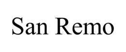 SAN REMO trademark