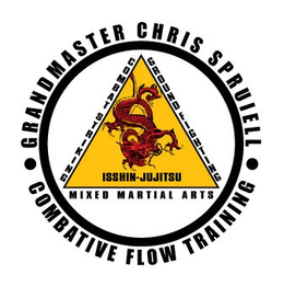 GRANDMASTER CHRIS SPRUIELL COMBATIVE FLOW TRAINING COMBAT STRIKING GROUND FIGHTING MIXED MARTIAL ARTS ISSHIN-JUJITSU trademark