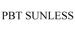 PBT SUNLESS trademark