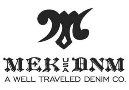 M MEK USA DNM A WELL TRAVELED DENIM CO trademark