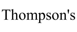 THOMPSON'S trademark