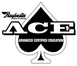 ACE RAYBESTOS ADVANCED CERTIFIED EDUCATION BRAKE & CHASSIS trademark
