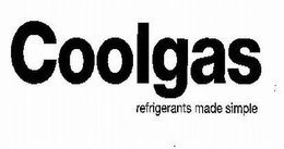 COOLGAS REFRIGERANTS MADE SIMPLE trademark