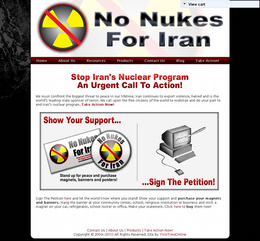 NO NUKES FOR IRAN trademark