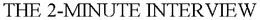 THE 2-MINUTE INTERVIEW trademark