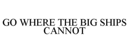 GO WHERE THE BIG SHIPS CANNOT trademark