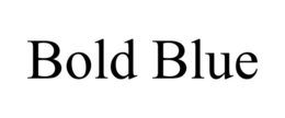 BOLD BLUE trademark