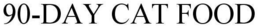 90-DAY CAT FOOD trademark