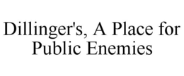 DILLINGER'S, A PLACE FOR PUBLIC ENEMIES trademark