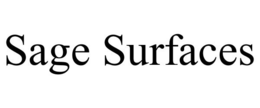 SAGE SURFACES trademark