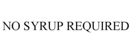 NO SYRUP REQUIRED trademark