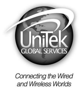 UNITEK GLOBAL SERVICES CONNECTING THE WIRED AND WIRELESS WORLDS trademark