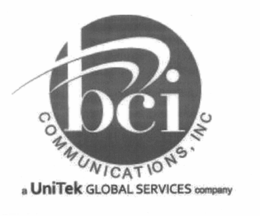 BCI COMMUNICATIONS, INC UNITEK GLOBAL SERVICES COMPANY trademark