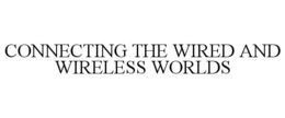 CONNECTING THE WIRED AND WIRELESS WORLDS trademark