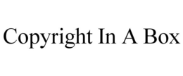 COPYRIGHT IN A BOX trademark