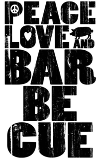 PEACE LOVE AND BARBECUE trademark