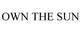 OWN THE SUN trademark
