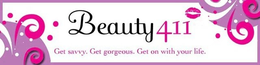 BEAUTY411 GET SAVVY. GET GORGEOUS. GET ON WITH YOUR LIFE. trademark