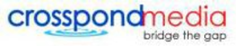 CROSSPONDMEDIA BRIDGE THE GAP trademark