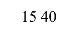 15 40 trademark