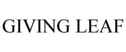 GIVING LEAF trademark