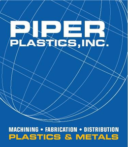 PIPER PLASTICS, INC. MACHINING FABRICATION DISTRIBUTION PLASTICS & METALS trademark