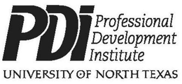 PDI PROFESSIONAL DEVELOPMENT INSTITUTE UNIVERSITY OF NORTH TEXAS trademark