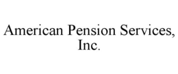 AMERICAN PENSION SERVICES, INC. trademark