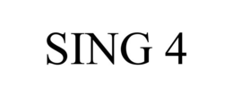 SING 4 trademark