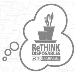 RETHINK DISPOSABLES ECO PRODUCTS ESTABLISHED 1990 trademark