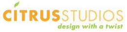 CITRUS STUDIOS DESIGN WITH A TWIST trademark