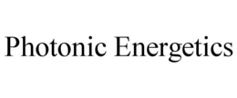 PHOTONIC ENERGETICS trademark