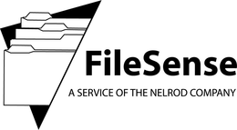 FILESENSE A SERVICE OF THE NELROD COMPANY trademark