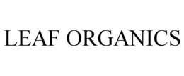 LEAF ORGANICS trademark
