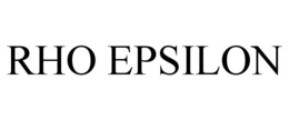 RHO EPSILON trademark