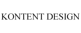 KONTENT DESIGN trademark